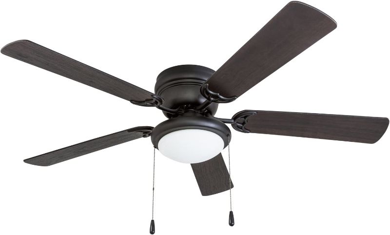 Photo 1 of  52" Matte Black Ceiling Fan with Light