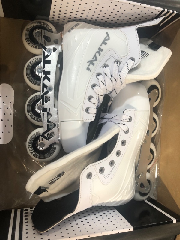 Photo 4 of Alkali Cele III Senior Adult Junior Kids Inline Roller Hockey Skates, Skate Size 5 (Shoe Size 6-6.5)