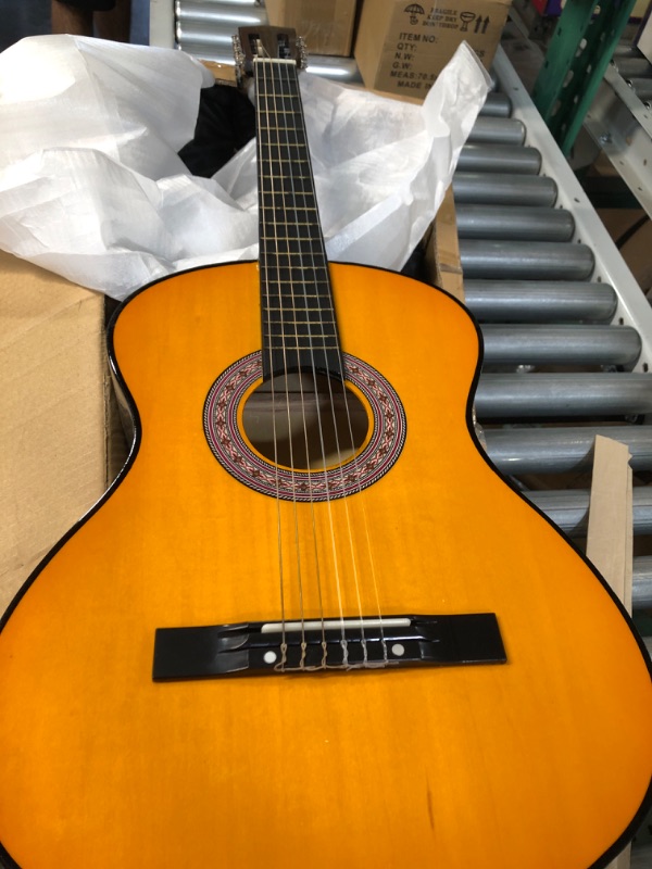 Photo 2 of *SEE PICTURES* Pyle Junior Scale 6 String Beginner Classic Acoustic Guitar with Accessories