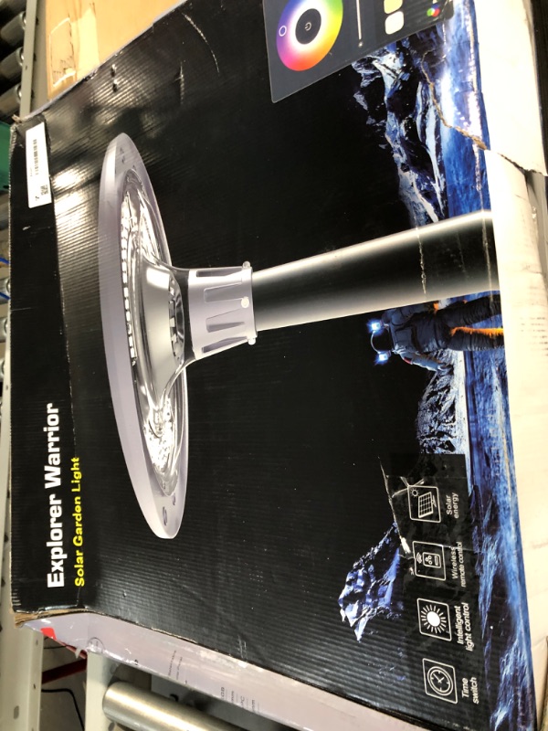 Photo 6 of Explorer Warrior MJ-EW800 UFO 800W Solar Garden Light **NOT TESTED** **LOOKS NEW**