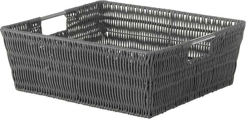 Photo 1 of  Shelf Tote Basket - Grey