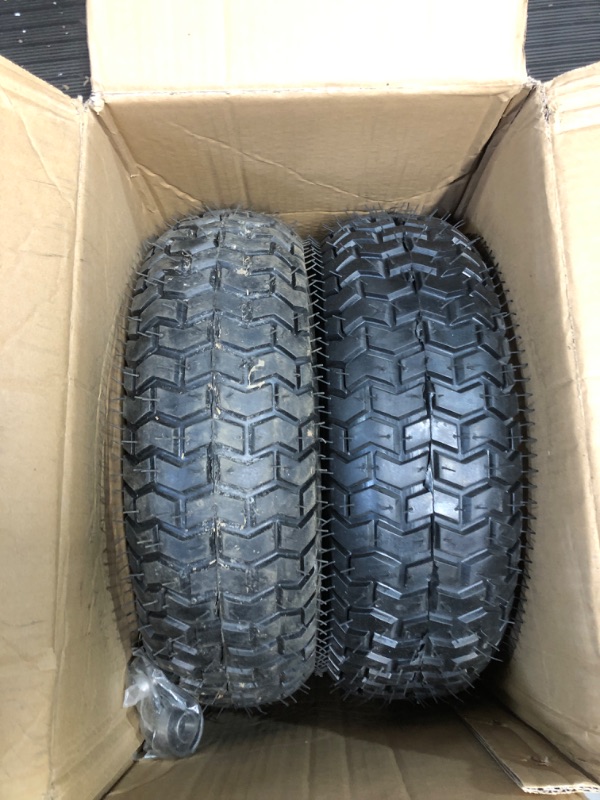 Photo 2 of (2-Pack) 16x6.50-8 Tubeless Tires on Rim - 