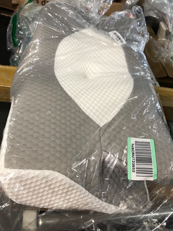 Photo 1 of  Cervical Memory Foam Contour Pillows White/ Grey