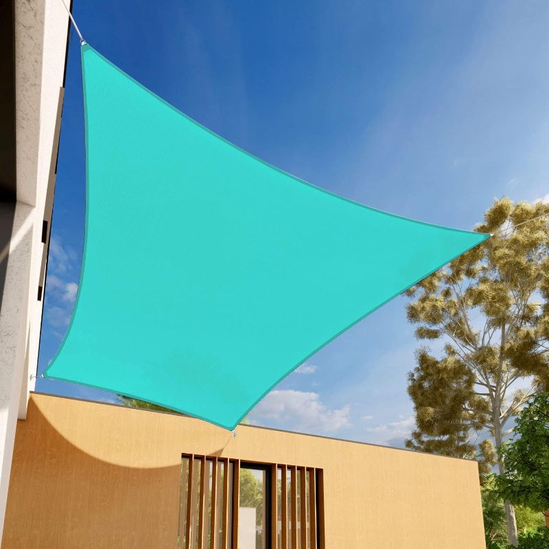 Photo 1 of  Sun Shade Sail Rectangle Canopy (Turquoise) XLARGE