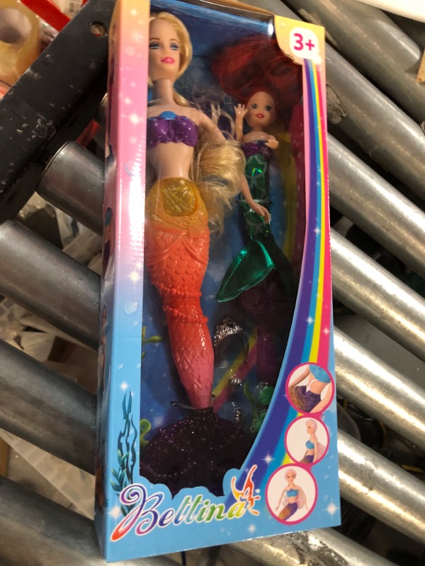 Photo 1 of BETTINA Mermaid Princess Doll with Little Mermaid Doll & Accessories, Mermaid Toys Princess Birthday Gifts, Girls Toys 