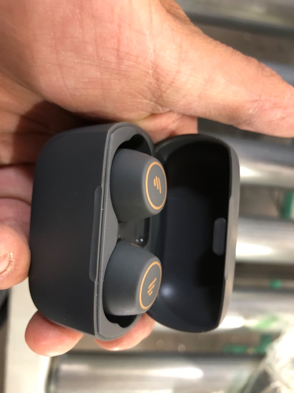 Photo 3 of Edifier TWS1 PRO True Wireless Earbuds - Bluetooth V5.2 - Qualcomm® AptX-Adaptive - 42H Playtime - CVC™ 8.0 Call Noise Cancelling - IP65 Waterproof - Touch Control - Built-in Dual Microphones - Grey Dark Grey