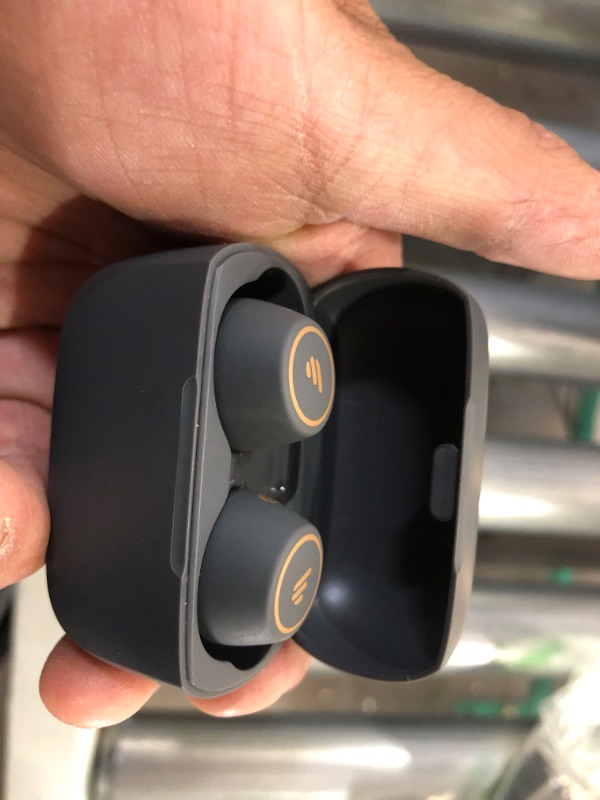 Photo 4 of Edifier TWS1 PRO True Wireless Earbuds - Bluetooth V5.2 - Qualcomm® AptX-Adaptive - 42H Playtime - CVC™ 8.0 Call Noise Cancelling - IP65 Waterproof - Touch Control - Built-in Dual Microphones - Grey Dark Grey