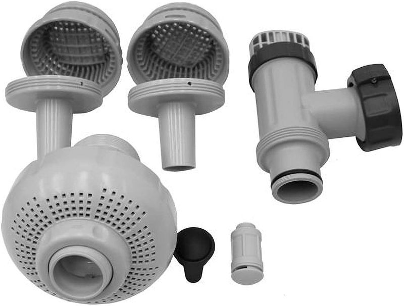 Photo 1 of *PARTS ONLY* Intex 26004E Above Ground Swimming Pool Inlet Air Water Jet Replacement Part Kit; Includes Plunger Valve, Strainer Connector, Strainer Grid, etc.