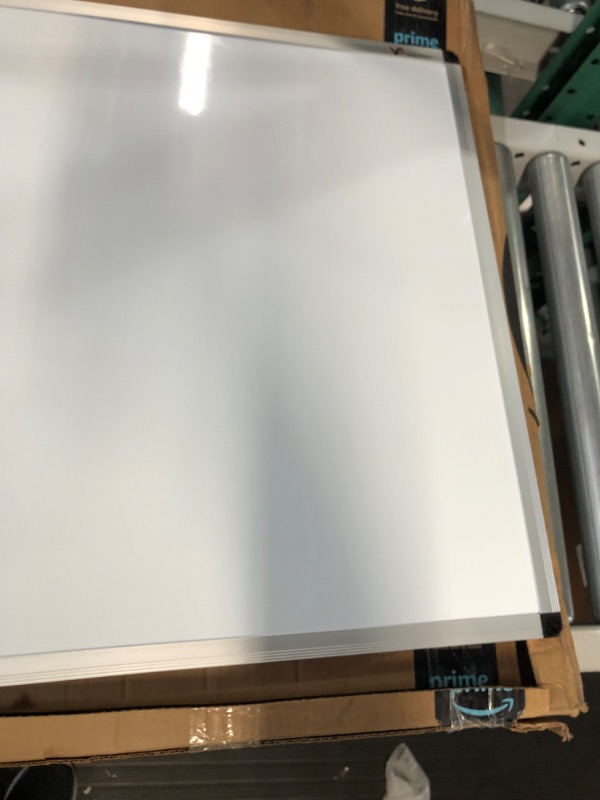 Photo 1 of VIZ-PRO Magnetic Dry Erase Board, 36 X 24 Inches, Silver Aluminium Frame