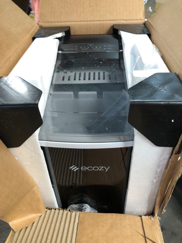 Photo 2 of **WAS UNABLE TO TEST** ecozy Portable Ice Maker Countertop Black