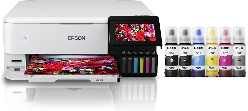 Photo 1 of Epson EcoTank Photo ET-8500 Wireless Wide-Format Color All-in-One Supertank Printer w