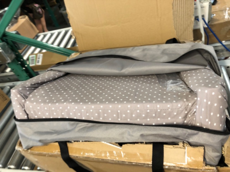 Photo 3 of Dream On Me Traveler Portable Bassinet In Grey, Lightweight And Breathable Mesh Design, 