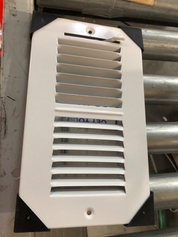 Photo 2 of 18"w X 8"h Steel Return Air Grilles - HVAC Duct Cover - White [Outer Dimensions: 19.75"w X 9.75"h]