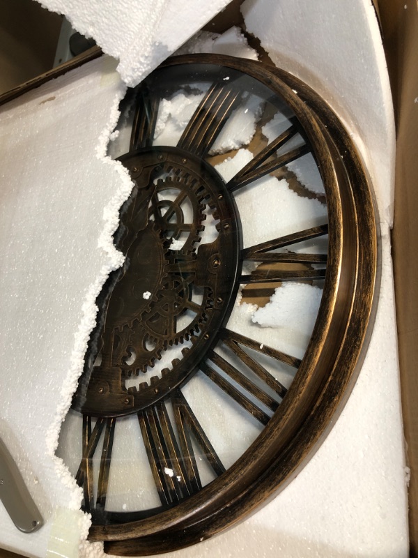 Photo 2 of Large Wall Clock Gear Wall Decor, 