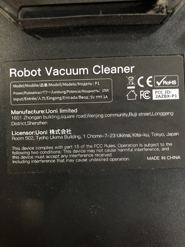 Photo 1 of **NEEDS TO BE CHARGED**
UONI Robot Vacuum Cleaner
