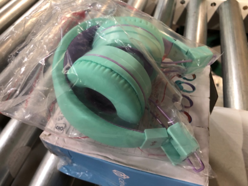 Photo 2 of iClever BTH02 Kids Headphones with Mic, Green