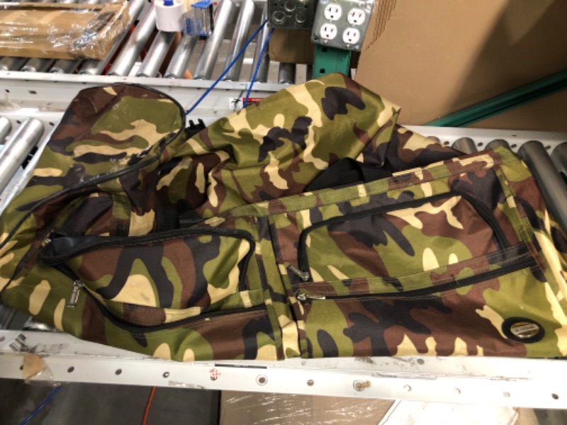 Photo 2 of **DAMAGED****Rockland Rolling Duffel Bag, Camouflage, 40-Inch 40-Inch Camouflage