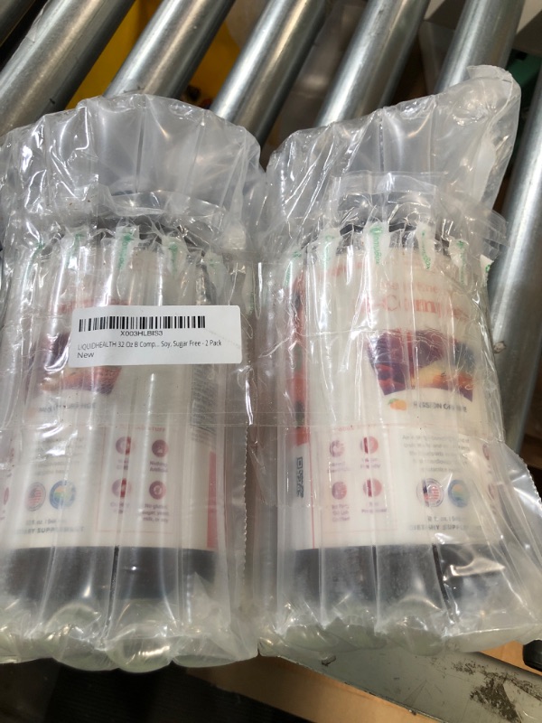 Photo 1 of LIQUIDHEALTH 32 Oz B Complex Liquid Super Mega Energy Active B Vitamins Supplements Bcomplex Methlayted Stress Relief, Vegan, Gluten, Soy, Sugar Free - 2 Pack Passion Orange - 32 Fl Oz (Pack of 2)