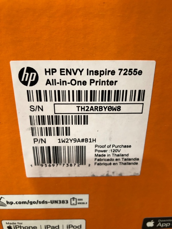 Photo 3 of HP ENVY Inspire 7255e All-in-One Printer with Bonus 6 Months of Instant Ink with HP+