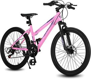 Photo 1 of ** SEE NOTES WHITE AND PURPLE NOT PINK** S26103 Elecony 26" Mountain Bike 21 Speeds Gear MTB