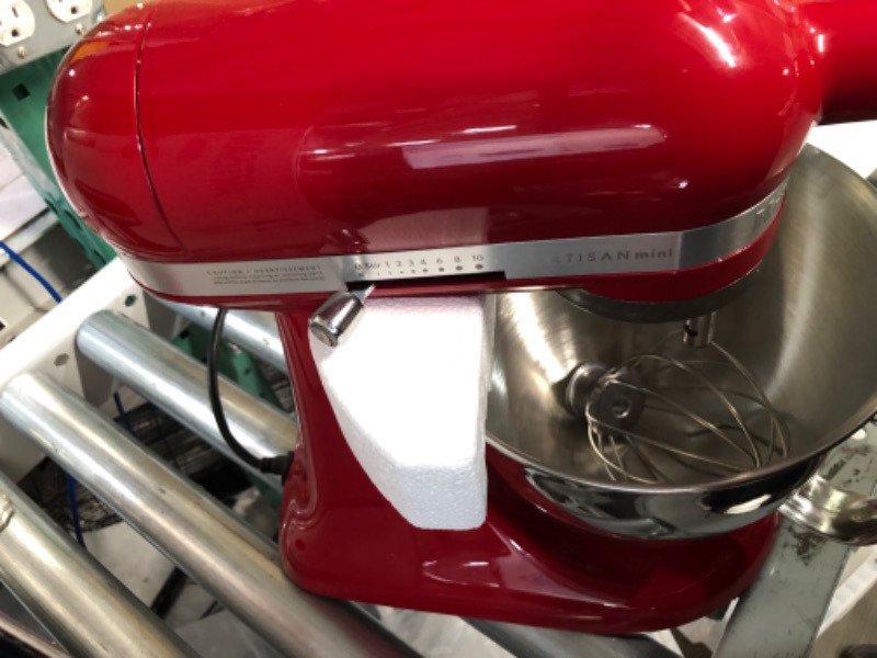 Photo 2 of **READ NOTES**  KitchenAid KSM150PSER Artisan Tilt-Head Stand Mixer Empire Red Red Mixer