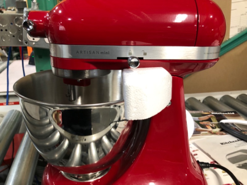 Photo 3 of **READ NOTES**  KitchenAid KSM150PSER Artisan Tilt-Head Stand Mixer Empire Red Red Mixer