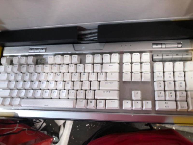 Photo 2 of Corsair K70 RGB MK.2 SE Mechanical Gaming Keyboard (White, Cherry MX Speed Switches)