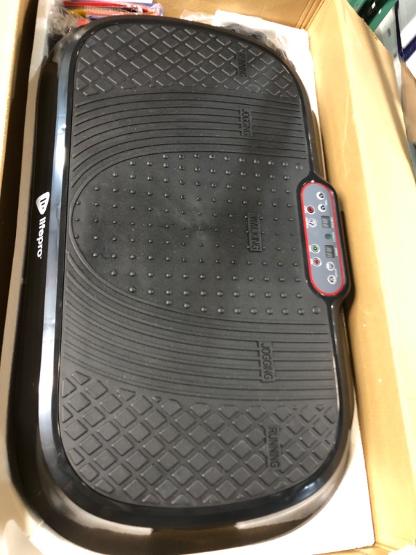 Photo 3 of *GENTLY USED* LifePro Waver Vibration Plate Exercise Machine - Vibration Fitness Platform w/ Loop Bands - Home Training Equipment for Weight Loss & Toning, Black