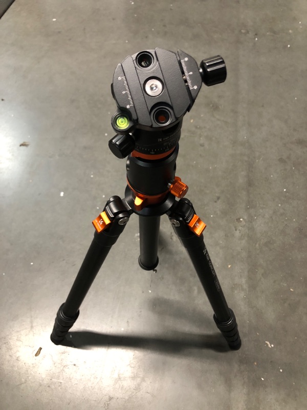 Photo 4 of *GENTLY USED* K&F Concept 67 inch Camera Tripod, Aluminum Portable Monopod with 36mm Ball Head 16KG Load Capacity Quick Release Plate,T255A4+BH-36L 36mm Ball Head (Orange)