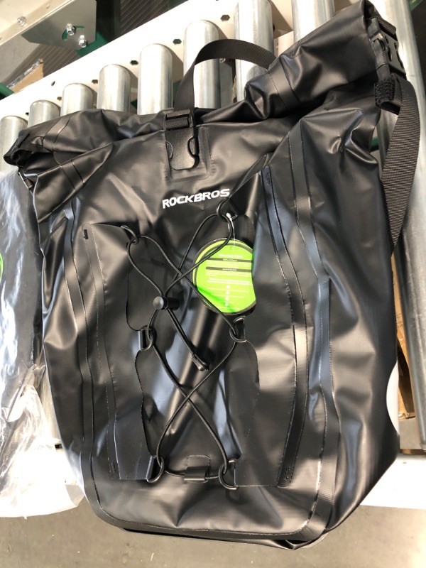 Photo 1 of *GENTLY USED* ROCKBROS Bike Pannier, Waterproof 27L Capacity Bike Bag, Rear Rack Pannier Black*2