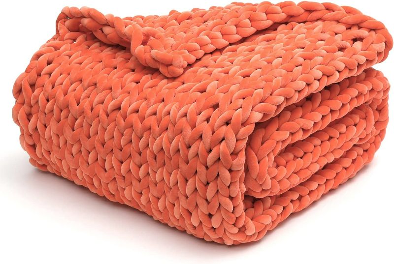 Photo 1 of -USED- YnM Weighted Blanket, Handmade Chunky Yarn Knitted Design