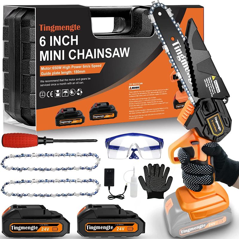 Photo 1 of Mini Chainsaw 6 Inch, Cordless Mini Chainsaw