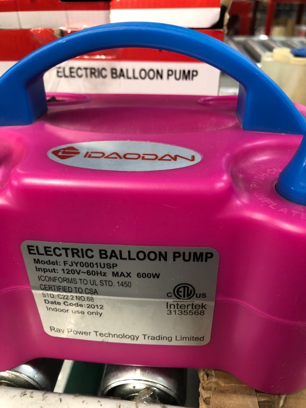 Photo 2 of Electric Balloon Air Pump