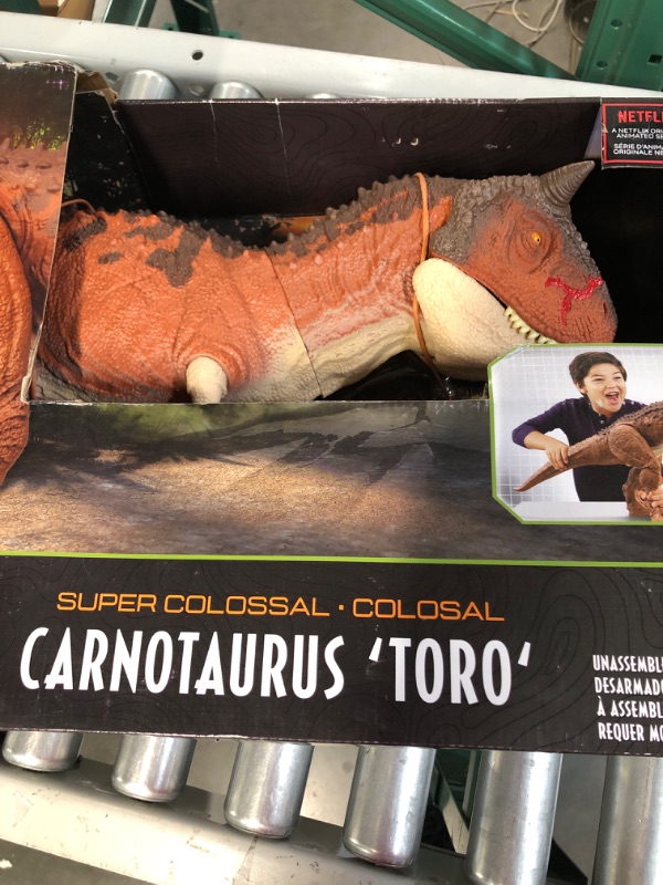 Photo 2 of Jurassic World Colossal Carnotaurus Toro Dinosaur Action Figure