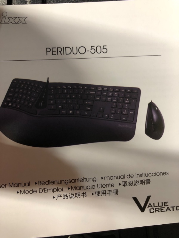 Photo 4 of Perixx Periduo-505, Wired USB Ergonomic Split Keyboard//Mouse