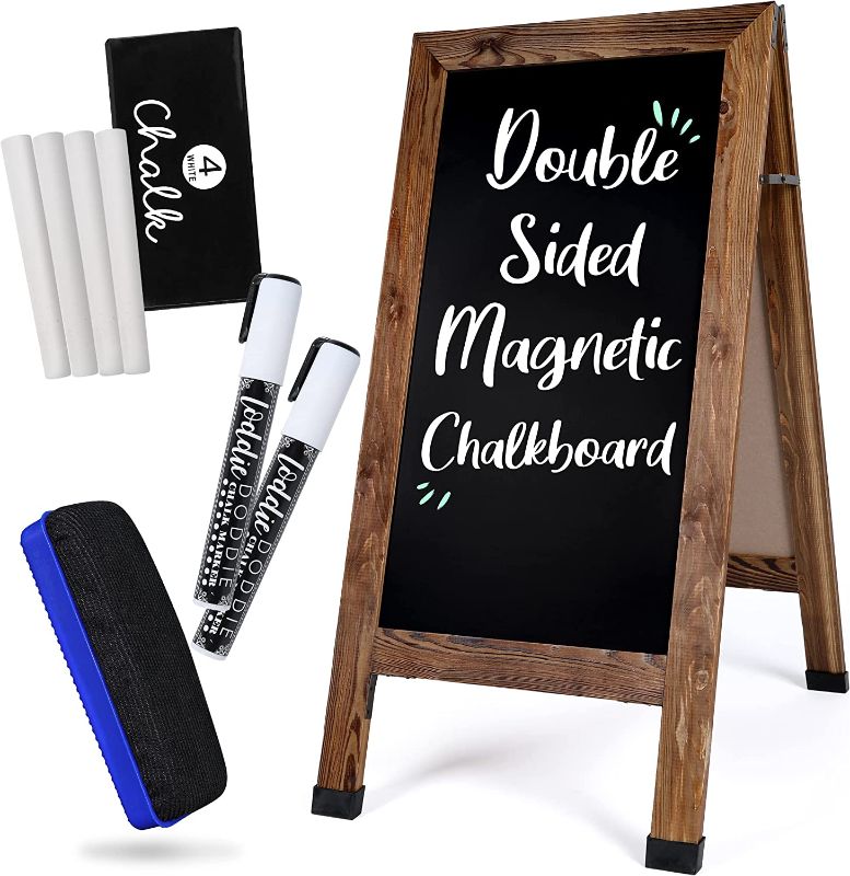 Photo 2 of Loddie Doddie A-Frame Magnetic Chalk Board Easel - Double Sided - Extra Large 