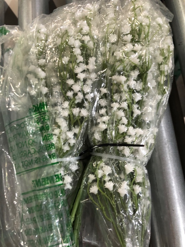 Photo 2 of 12 Pcs Baby's Breath Artificial Flowers Bulk 3 Branches 35"D x 35"W x 23.6"H
