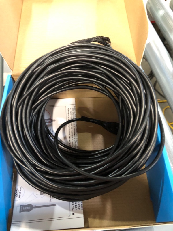 Photo 2 of 4K Fiber Optic HDMI Cable 100 Feet, 18Gbps 4K 60Hz(4:4:4 HDR10 HDCP2.2) 