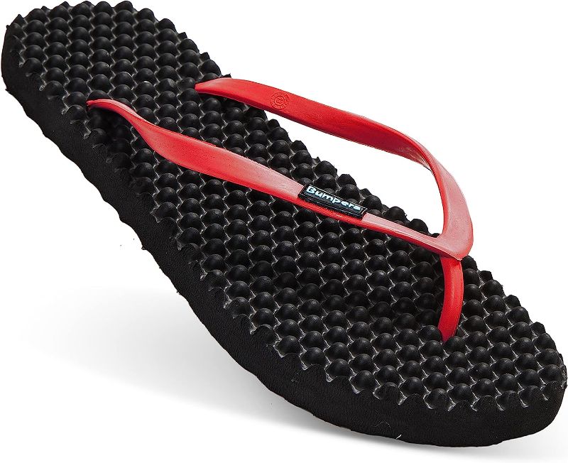 Photo 2 of Bumpers // red Large 8-9 FLIP FLOP