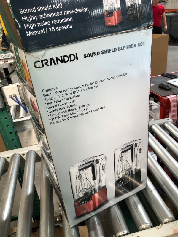 Photo 2 of **BRAND NEW/TESTED** CRANDDI Quiet Commercial Blender with Soundproof Shield, 2200 Watt