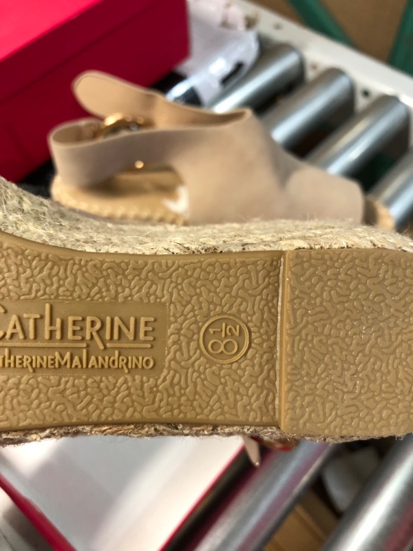 Photo 4 of Catherine Malandrino Womens Cirkly Espadrille Wedge Sandal 8.5 Stone