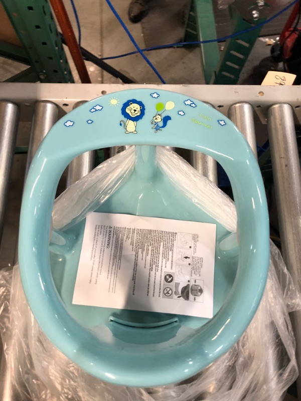 Photo 4 of Baby Bath Seat? Portable Toddler Child Bathtub Seat for 6-18 Months?Newborn Baby Bath Seat?Infant Cute Bathtub Support?with Backrest Support and Suction Cups Tub Seats for Babies (Blue)