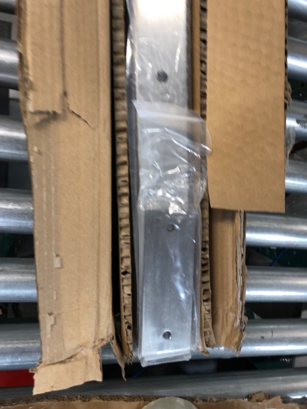 Photo 1 of Muzata Level drilled Side Mount Post 36"x2"x2" (Post Body 40") Adjustable Top Cable Railing Post Level Line Post Brushed Stainless Steel Wood Concrete Level Deck, PF01 LH4S