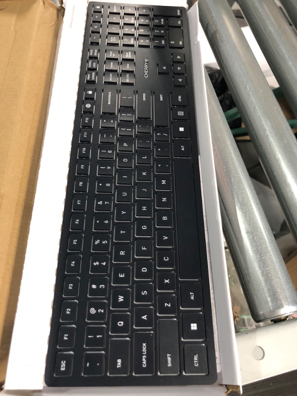 Photo 2 of Cherry KW 9100 Slim Wireless Keyboard Rechargeable with SX Scissor Mechanism, Silent keystroke Quiet Typing with Thin Design for Work or Home Office.