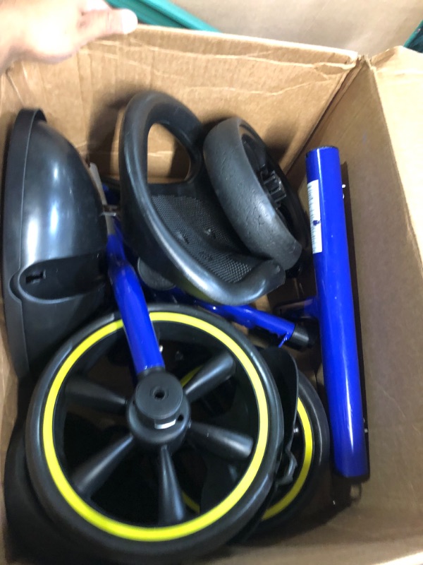 Photo 1 of **MISSING HARDWARE**
KRIDDO Kids Tricycles Age 18 Month to 4 Years, Toddler Kids Trike Blue
