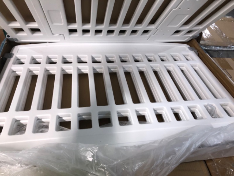 Photo 3 of **USED** Pet Playpen Foldable Gate  4 Panels Medium Animals House Supplies (33.5x33.5 inches) WHITE