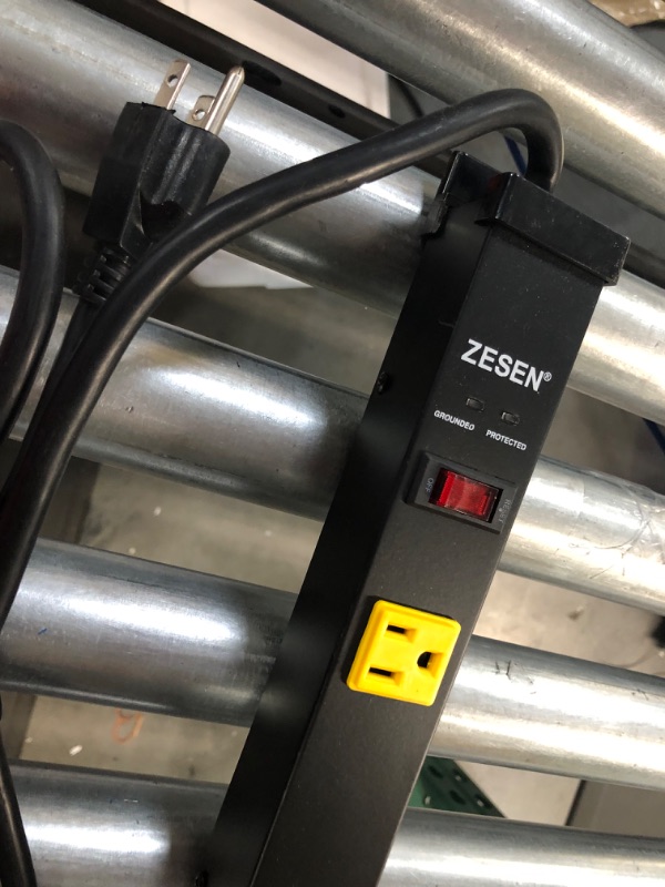 Photo 3 of ZESEN 10 Outlet Heavy Duty Long Power Strip Surge Protector with 4ft Cord