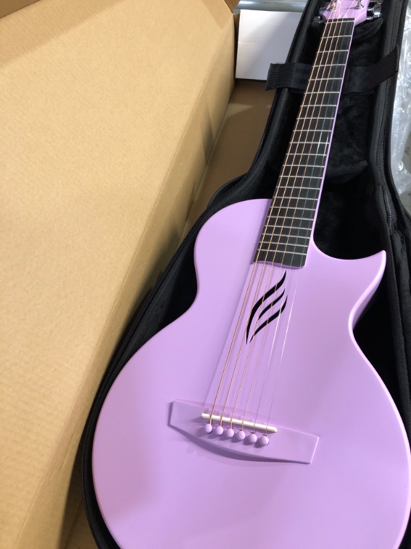 Photo 2 of Enya Nova Go Carbon Fiber Acoustic Guitar (Purple) Acoustic Purple