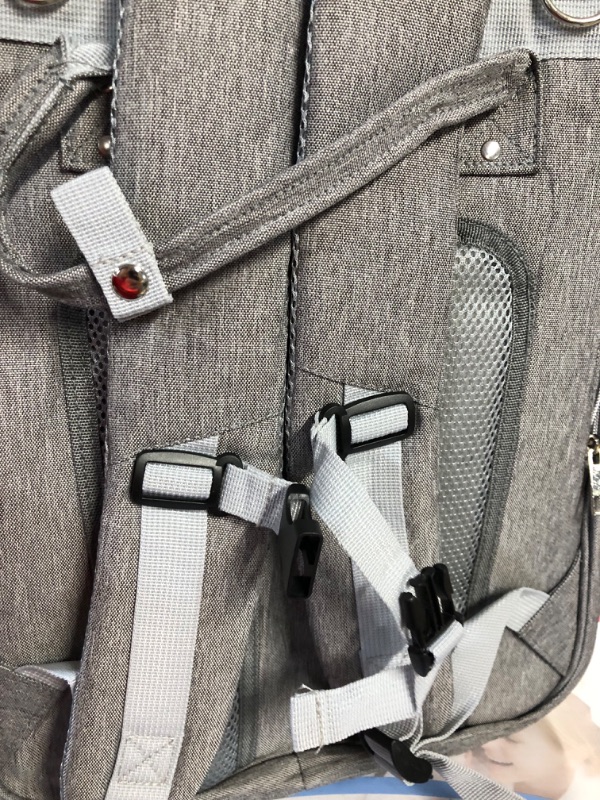 Photo 1 of Diaper Bag Backpack, RUVALINO Multifunction Travel Back Pack Maternity Baby Changing Bags, Large Capacity, Waterproof and Stylish, Dark Gray