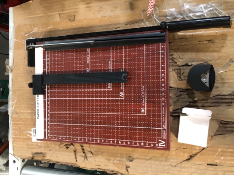 Photo 2 of TAINSE Paper Cutter, Paper Trimmer 12”  - Wood